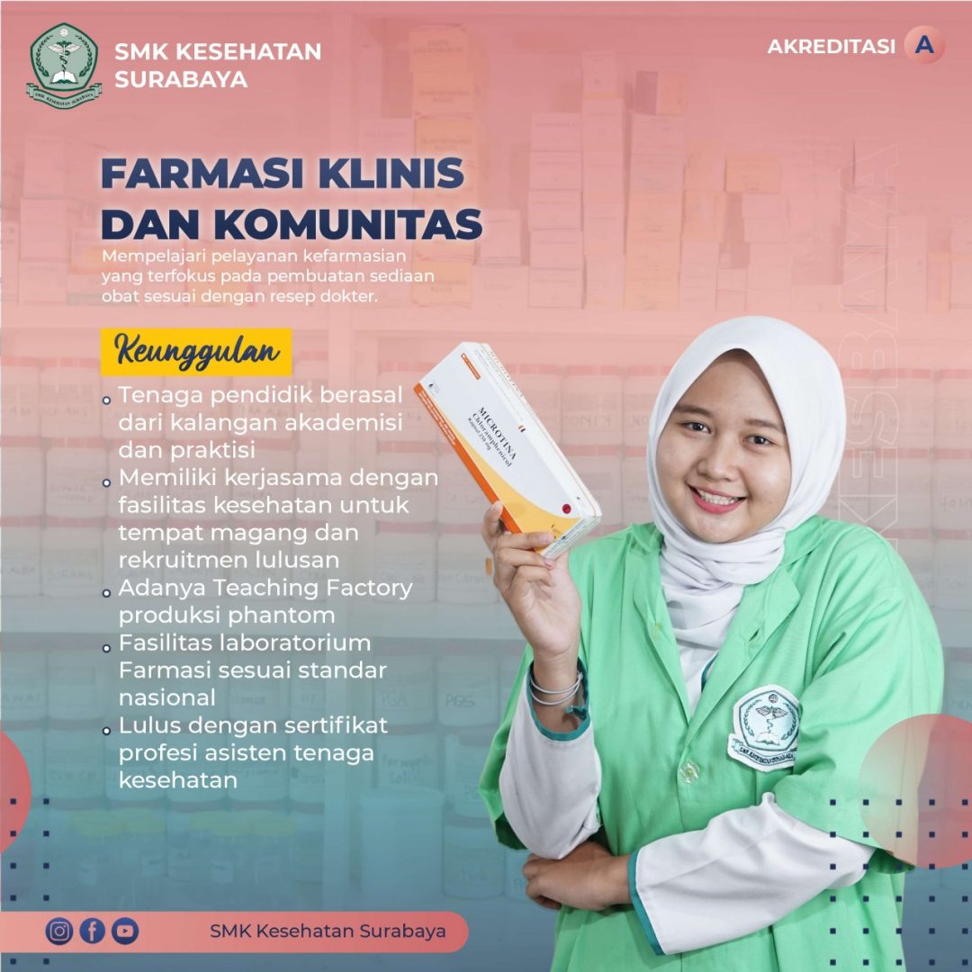 Jurusan Farmasi Klinis dan Komunitas SMK Kesehatan Surabaya